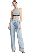 Land of Nostalgia High Waist Wide Leg Straight Pleated Pants Women's Casual Loose Streetwear Jeans