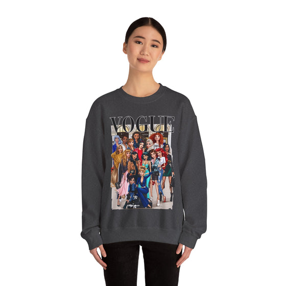 Land of Nostalgia Vogue Disney Princesses Unisex Heavy Blend™ Crewneck Sweatshirt