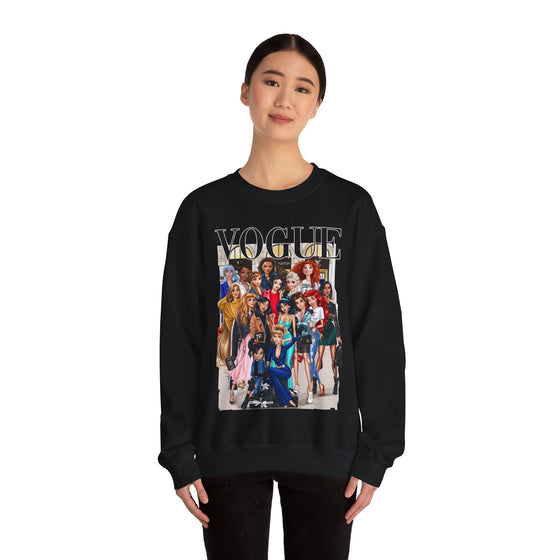 Land of Nostalgia Vogue Disney Princesses Unisex Heavy Blend™ Crewneck Sweatshirt