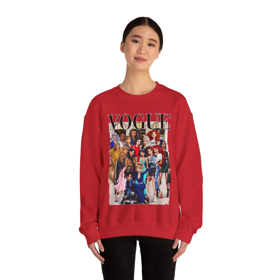 Land of Nostalgia Vogue Disney Princesses Unisex Heavy Blend™ Crewneck Sweatshirt