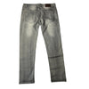 Men's Slim Fit Light Wash Gray Denim Jeans