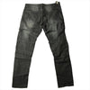 Land of Nostalgia Men’s Black Jeans with Unique Ribbed Design