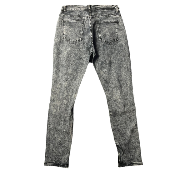 Land of Nostalgia Men’s Acid Wash Distressed Skinny Jeans (Ready to Ship)