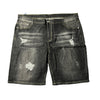 Land of Nostalgia Men's Summer Biker Ripped Denim Jeans Shorts (Ready to Ship)