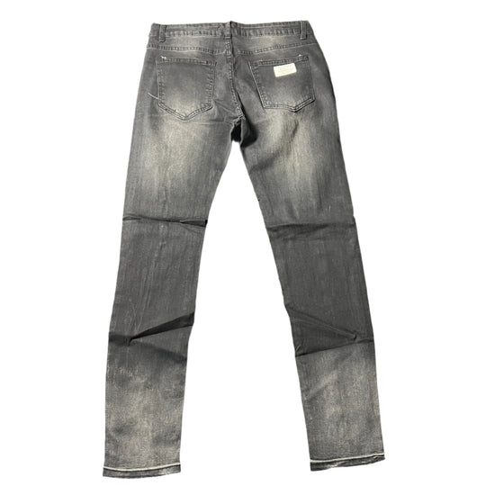 Land of Nostalgia Men's Dark Gray Slim Destroyed Ripped (Ready to Ship)