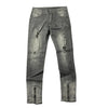 Land of Nostalgia Men's Dark Gray Slim Destroyed Ripped (Ready to Ship)