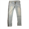 Land of Nostalgia Men's Light Blue Jeans with Black Side Stripe (Ready to Ship)