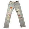 Land of Nostalgia Men's Skinny Ripped Motorcycle Jeans (Ready to Ship)