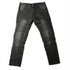 Land of Nostalgia Men’s Black Jeans with Unique Ribbed Design