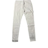 Land of Nostalgia Men’s Distressed White Zipper Skinny Jeans (Ready to Ship)