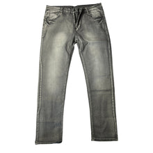  Men's Slim Fit Light Wash Gray Denim Jeans