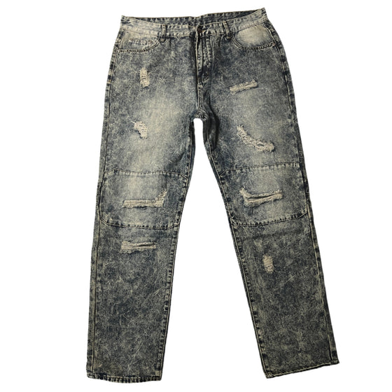 Land of Nostalgia Distressed Acid-Wash Jeans (Ready to Ship)