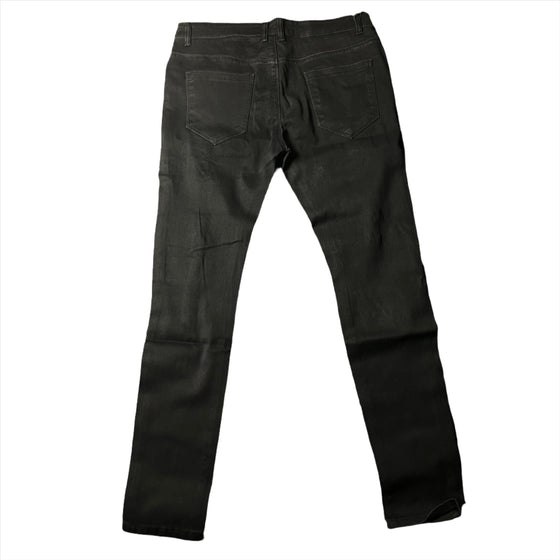 Men's Distressed Skinny Black Jeans – Modern Slim Fit Denim Trousers (Ready to Ship)