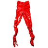 Land of Nostalgia High Waist Stacked Leather Trousers (Ready to Ship)