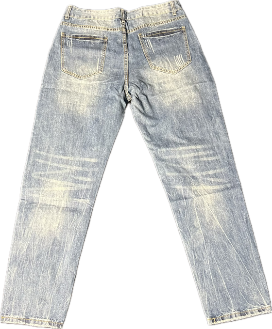 Land of Nostalgia Distressed Denim Jeans (Ready to Ship)