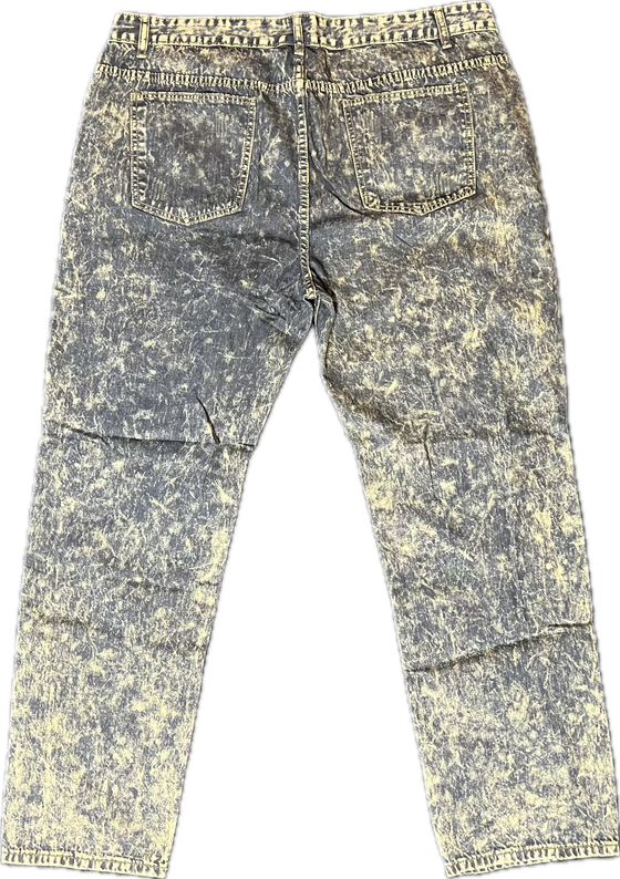 Men's Acid Wash Distressed Jeans