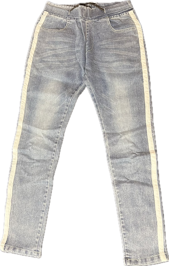 Land of Nostalgia Men's High Street Casual Stretch Denim Jogger Pants (Ready to Ship)