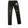 Saint and Sinner Men’s Black Knee Hole Skinny Jeans (Ready to Ship)