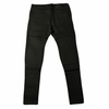 Men’s Black Distressed Skinny Jeans with Gold Zippers (Ready to Ship)