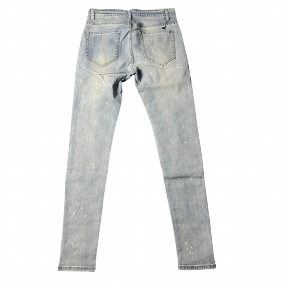 Land of Nostalgia Men's Skinny Straight Denim Trousers (Ready to Ship)