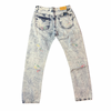 Land of Nostalgia Men's Artistic Distressed Patchwork Denim Jeans (Ready to Ship)