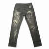 Land of Nostalgia Men's Skull Design Skinny Jeans