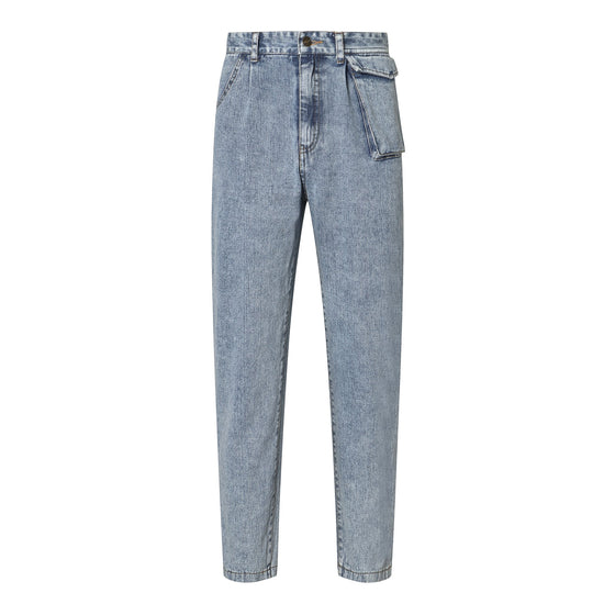 Land of Nostalgia Straight Trousers Pants Women's Denim Pocket Jeans - Land of Nostalgia