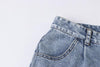 Land of Nostalgia Straight Trousers Pants Women's Denim Pocket Jeans - Land of Nostalgia