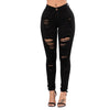 Land of Nostalgia Stretch Denim Ripped Pants Women's Skinny Jeans - Land of Nostalgia