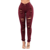 Land of Nostalgia Stretch Denim Ripped Pants Women's Skinny Jeans - Land of Nostalgia