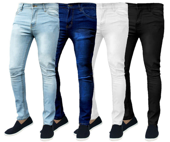 Land of Nostalgia Stretch Denim Trousers Men's Skinny Jeans (Ready to Ship) - Land of Nostalgia