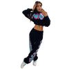 Land of Nostalgia Women's Letter Print Hooded Sweatshirt with sweatpants Set - Land of Nostalgia