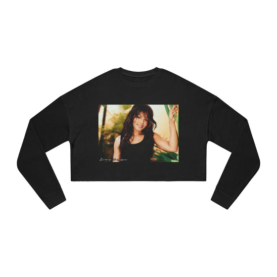 Land of Nostalgia Janet Jackson Classic Vibrational Women's Cropped Sweatshirt