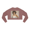 Land of Nostalgia Whitney Houston Vintage Euphoria Women's Cropped Sweatshirt