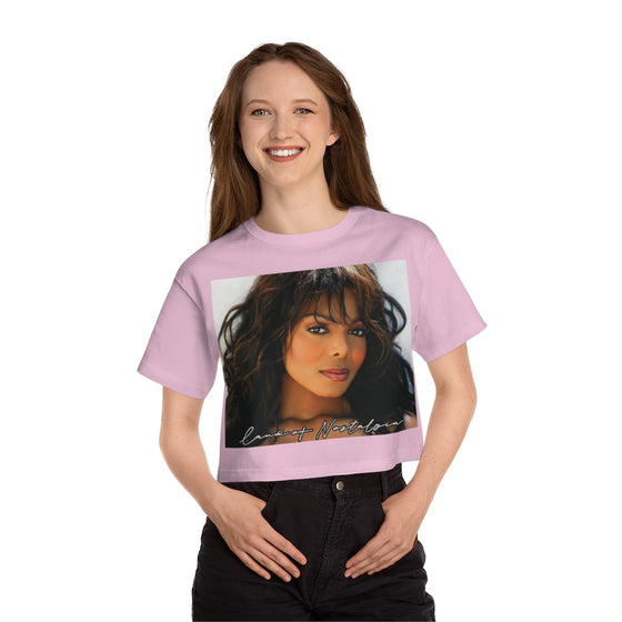 Land of Nostalgia Janet Jackson Vintage Champion Women's Heritage Cropped T-Shirt