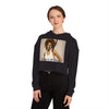 Land of Nostalgia Whitney Houston Vintage Euphoria Women’s Cropped Hooded Sweatshirt