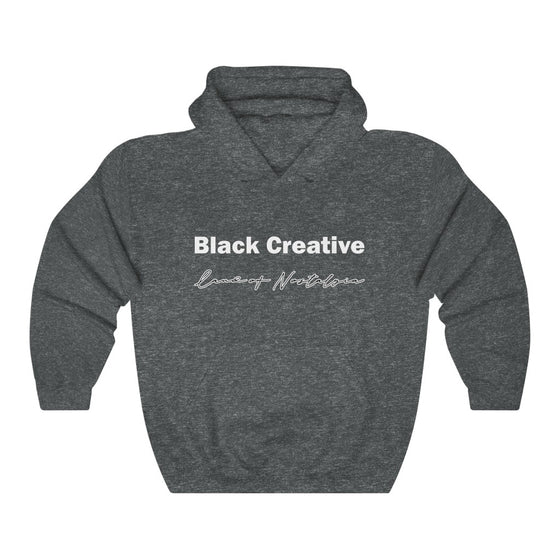 Land of Nostalgia Black Creative Unisex Heavy Blend™ Hooded Sweatshirt