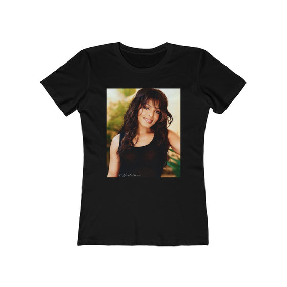 Land of Nostalgia Janet Jackson Classic Vibrational Women's The Boyfriend Tee