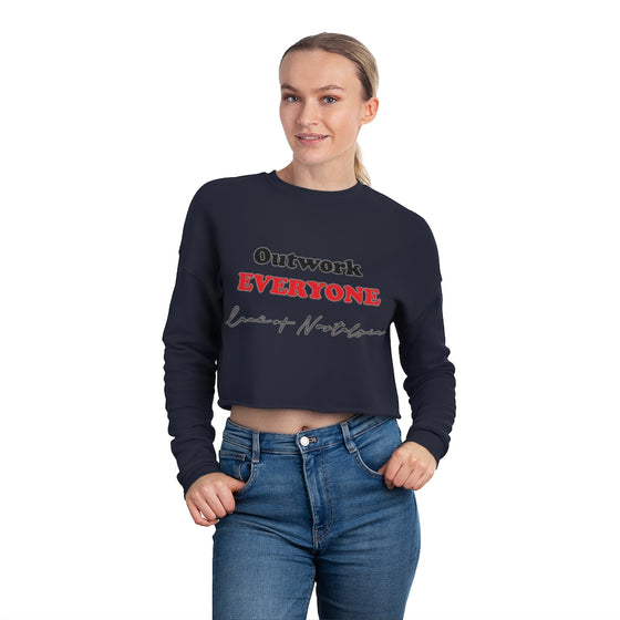 Land of Nostalgia Outwork EVERYONE Women's Cropped Sweatshirt