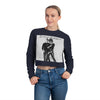 Land of Nostalgia Classic Michael & Janet Scream 1995 Vintage Women's Cropped Sweatshirt