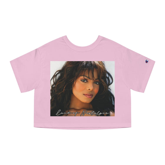 Land of Nostalgia Janet Jackson Vintage Champion Women's Heritage Cropped T-Shirt