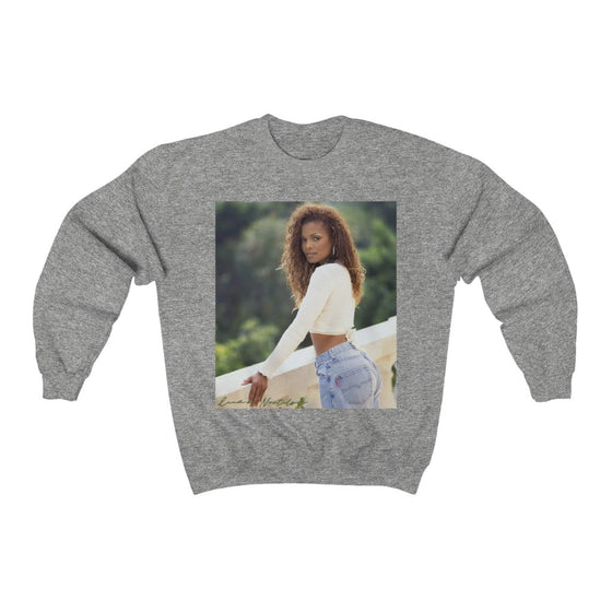 Land of Nostalgia Janet Jackson Natural Vibration Unisex Heavy Blend™ Crewneck Sweatshirt
