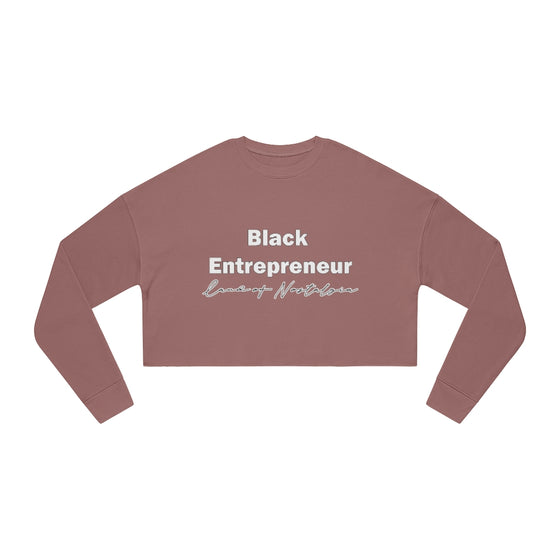 Land of Nostalgia Black Entrepreneur Women's Cropped Sweatshirt