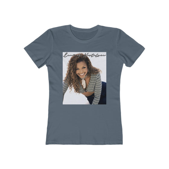 Land of Nostalgia Janet Jackson Euphoric Smile Women's The Boyfriend Tee