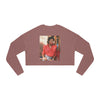 Land of Nostalgia Janet Jackson Vintage Red Jacket Women's Cropped Sweatshirt