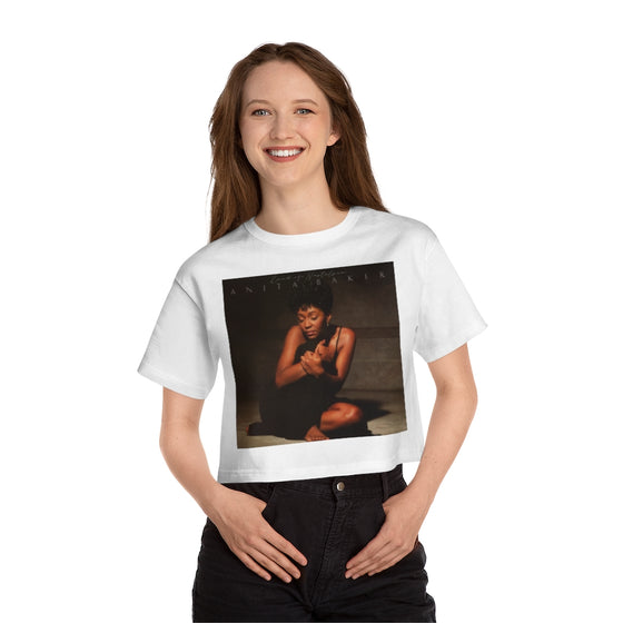 Land of Nostalgia Anita Baker Rapture Classics Champion Women's Heritage Cropped T-Shirt