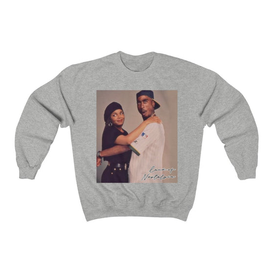 Land of Nostalgia Poetic Justice Pac & Janet Vintage Vibes Unisex Heavy Blend™ Crewneck Sweatshirt