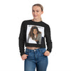 Land of Nostalgia Janet Jackson Euphoric Smile Women's Cropped Sweatshirt