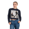 Land of Nostalgia Michael & Janet Euphoric Scream Vibe Women's Cropped Sweatshirt