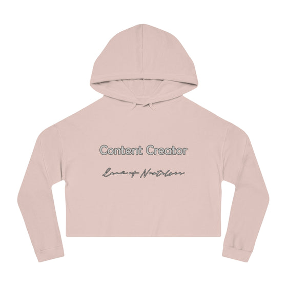 Land of Nostalgia Content Creator Women’s Cropped Hooded Sweatshirt
